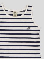 Robe Fillette Débardeur Rayée Marinière – Coton Blanc & Bleu Marine – Image 3