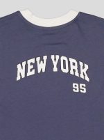 Ensemble Garçon "New York 95" – T-shirt Col Contrastant + Short Molleton – Image 14
