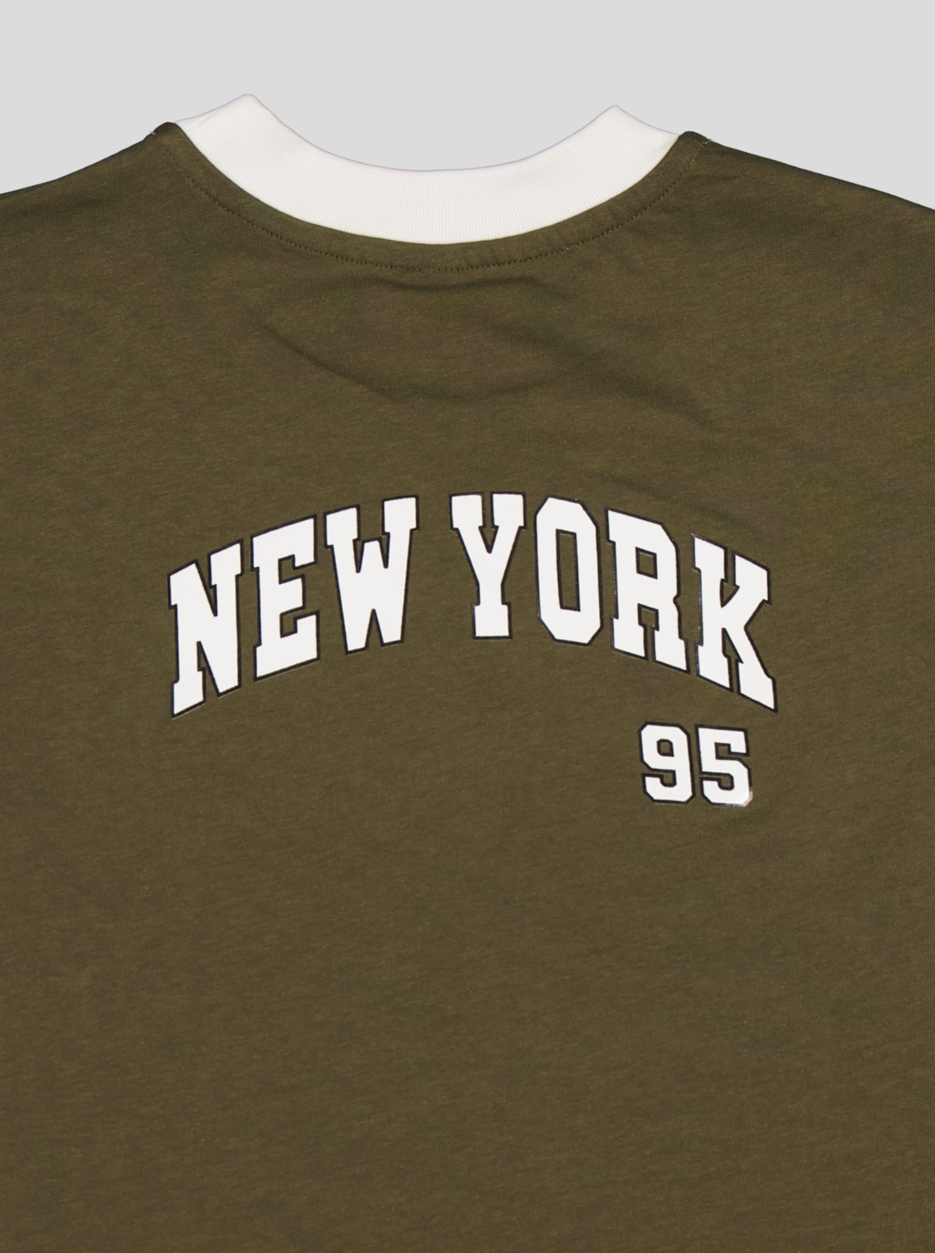 2 Ensemble Garçon "New York 95" – T-shirt Col Contrastant + Short Molleton – Image 21