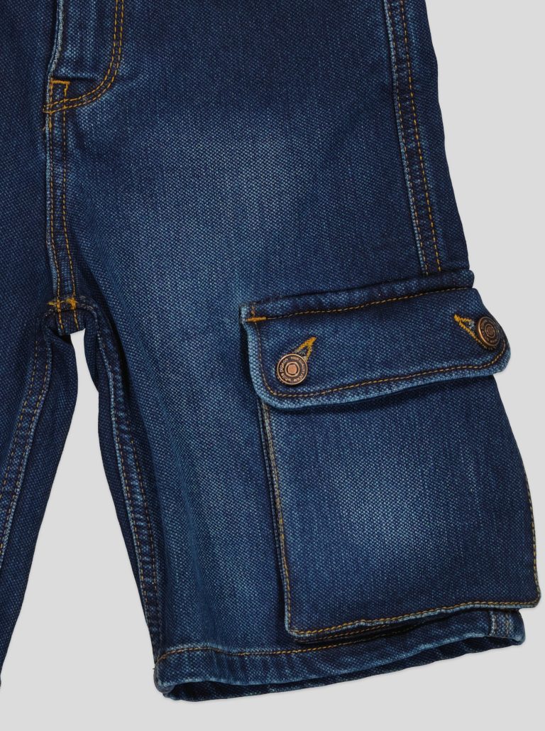 Short en jean cargo