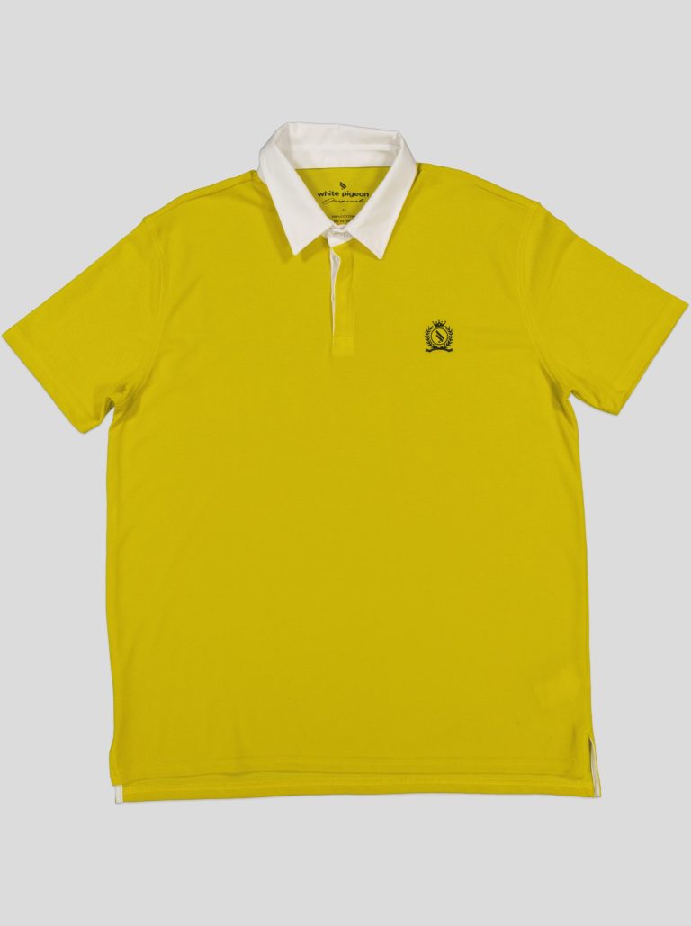 Polo bicolore col contrasté