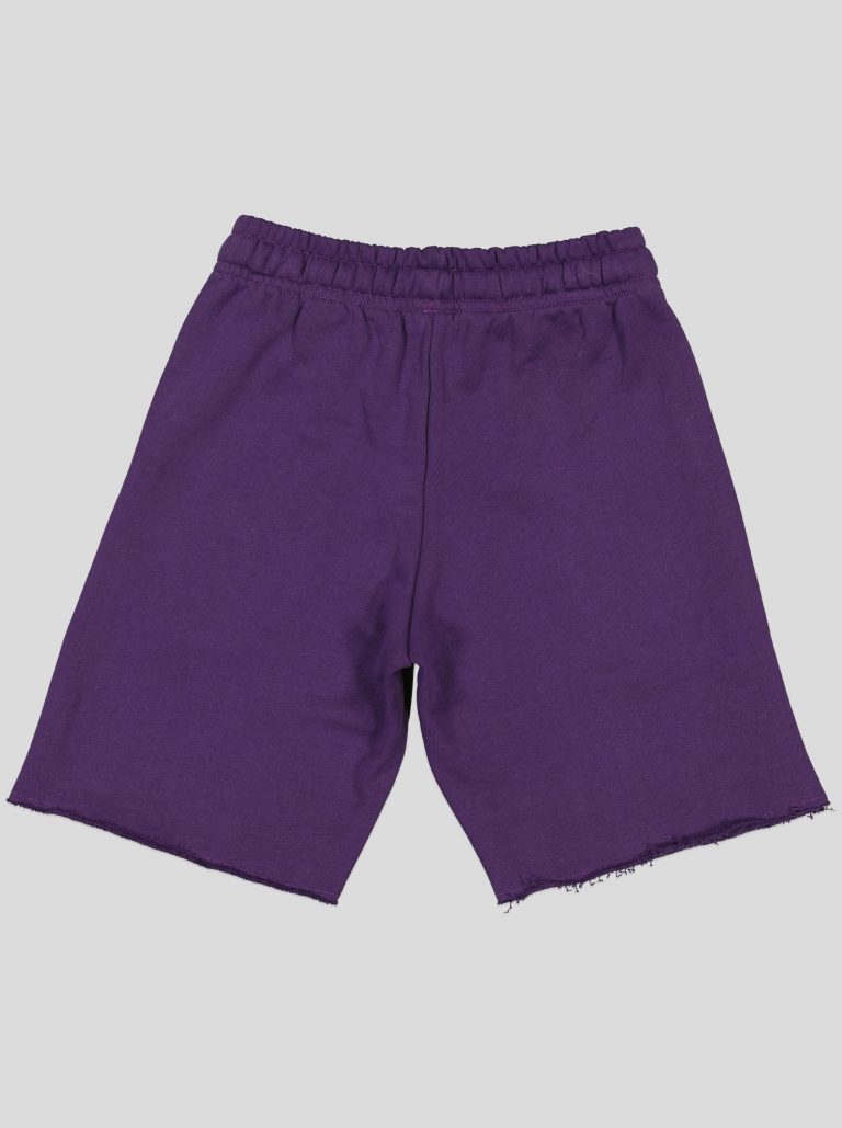 Short en molleton finitions brutes