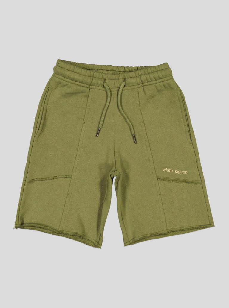 Short en molleton finitions brutes