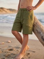 Short en molleton finitions brutes