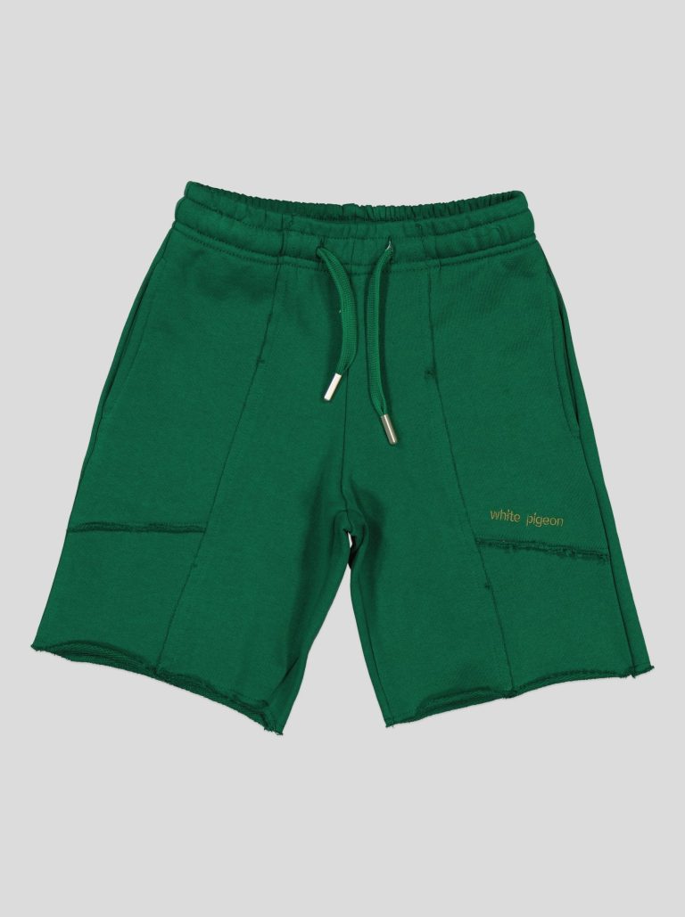 Short en molleton finitions brutes