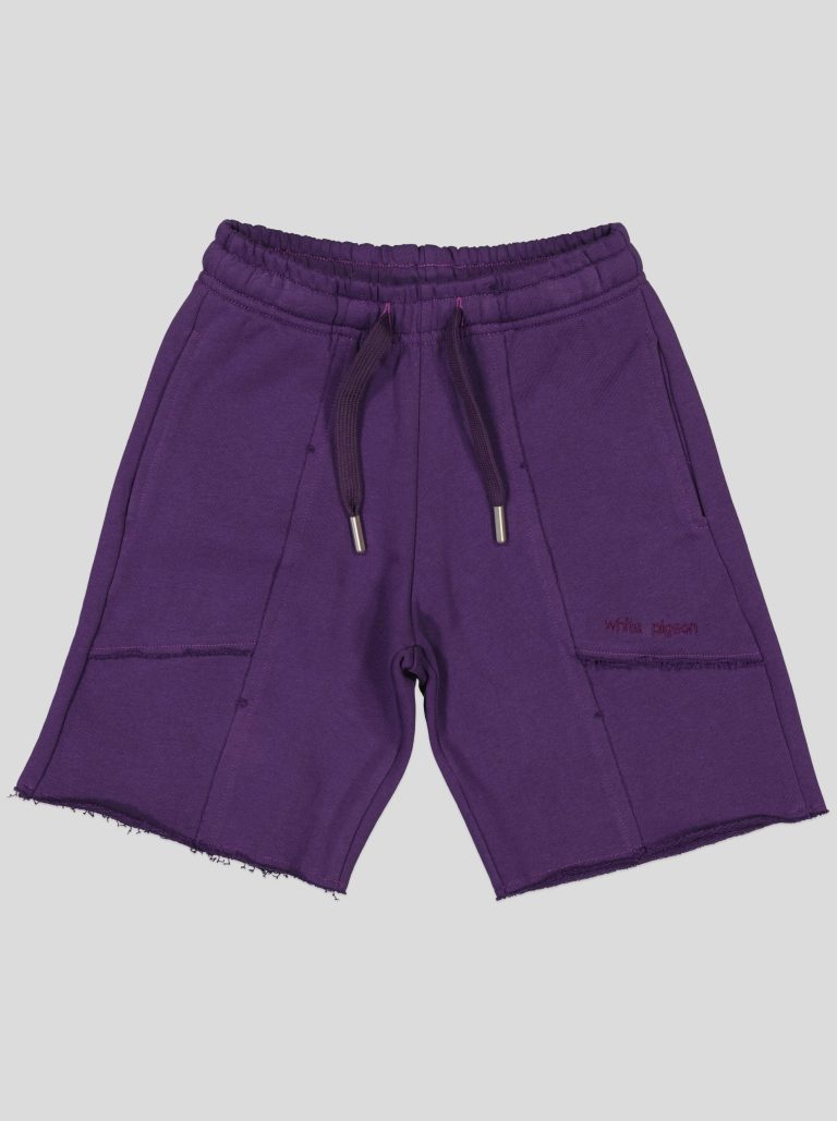 Short en molleton finitions brutes