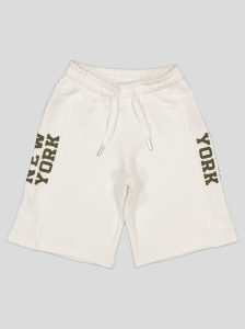 Ensemble Garçon "New York 95" – T-shirt Col Contrastant + Short Molleton
