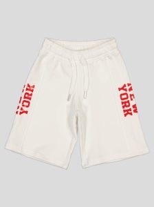 Ensemble Garçon "New York 95" – T-shirt Col Contrastant + Short Molleton