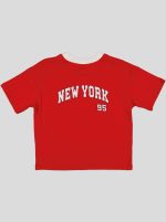 Ensemble Garçon "New York 95" – T-shirt Col Contrastant + Short Molleton – Image 24