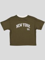 Ensemble Garçon "New York 95" – T-shirt Col Contrastant + Short Molleton – Image 17