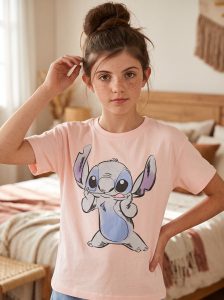 T-shirt fillette Stitch