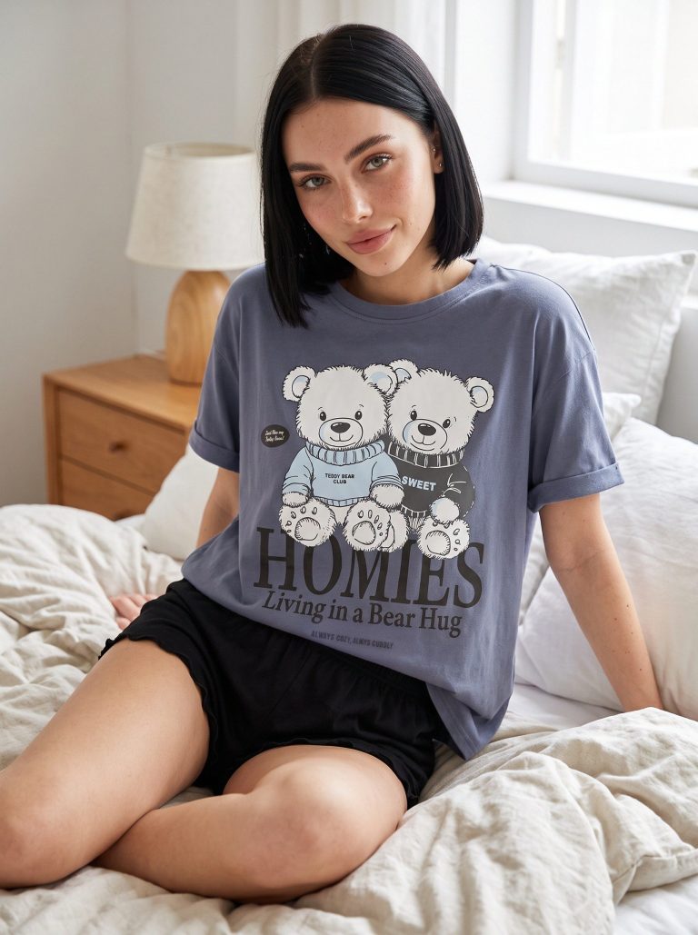 T-shirt "Homies" imprimé oursons