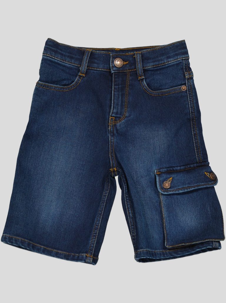 Short en jean cargo
