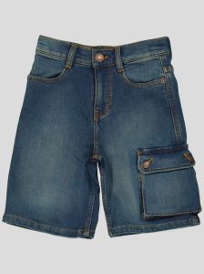 Short en jean cargo