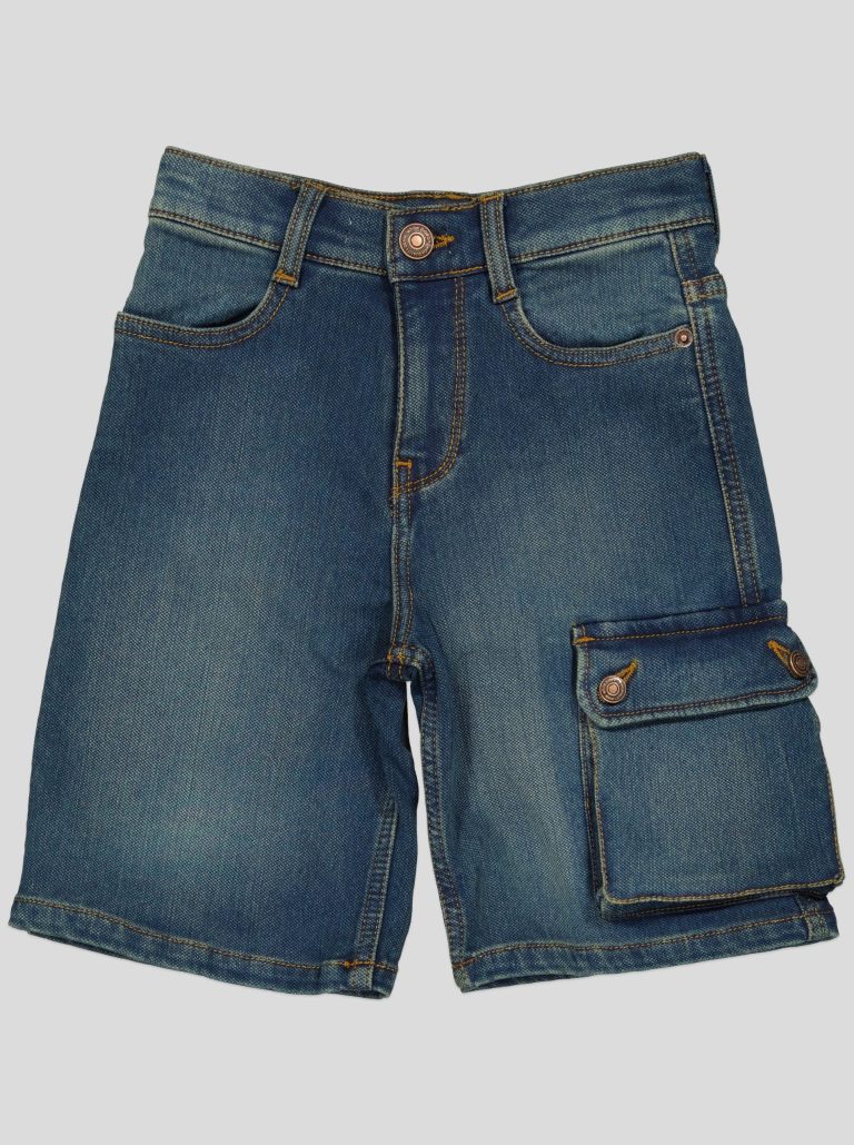 Short en jean cargo