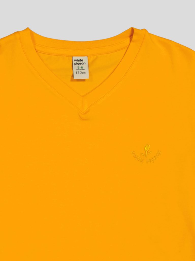 Ensemble Fillette T-shirt Col V & Short en Molleton