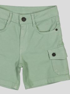 Short Fillette Cargo en Twill – Poches à Rabat