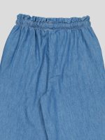 Ensemble Fillette 2 Pièces en Jean - Haut à Nœuds & Pantalon Large – Image 12