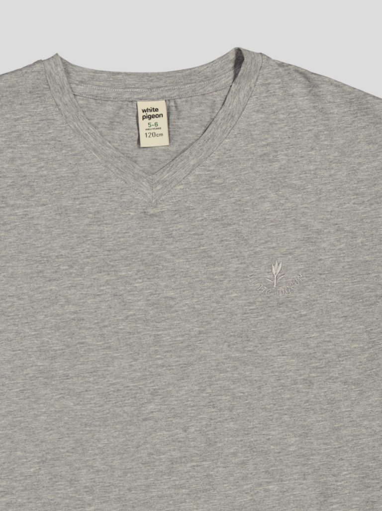 Ensemble Fillette T-shirt Col V & Short en Molleton