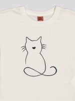 Ensemble Fillette T-shirt Chat Brodé & Short en Molleton – Image 7