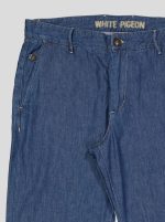 Pantalon Homme en Jean Léger - Coupe Droite White Pigeon – Image 7