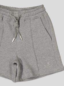 Ensemble Fillette T-shirt Col V & Short en Molleton