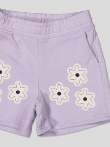 Ensemble Fillette T-shirt "Smile" à Coulisse & Short Fleuri