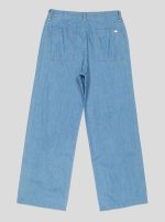 Jean Femme Large Taille Haute – Denim Léger Bleu Clair Délavé – Image 5