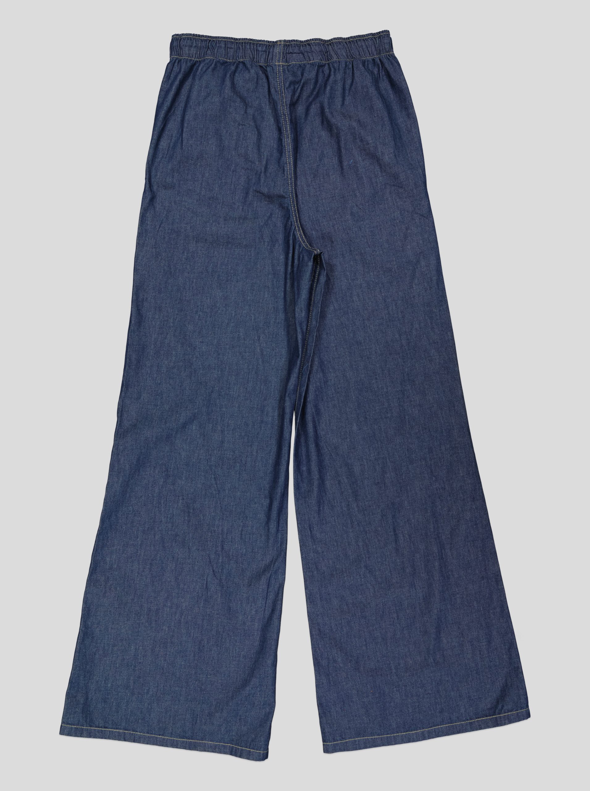 JEFBL0089_WP+1_WP Pantalon Femme Large en Denim Léger – Taille Élastiquée & Cordon – Image 4