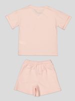 Ensemble Fillette T-shirt Col V & Short en Molleton – Image 17