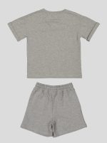 Ensemble Fillette T-shirt Col V & Short en Molleton – Image 9