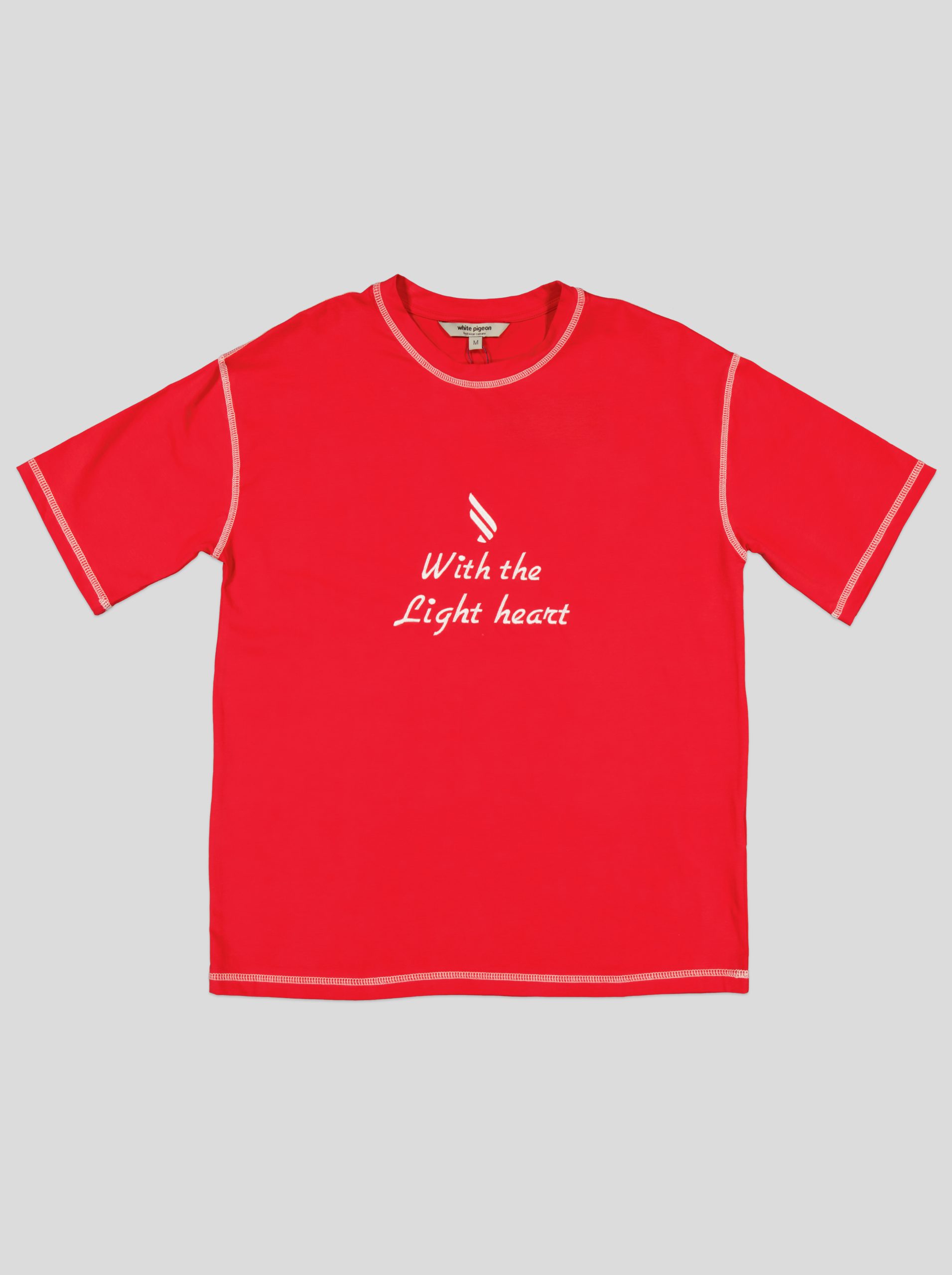 SETWH001_WP+2_WP Ensemble Femme "With the Light Heart" – T-shirt Oversize + Short Molleton – Image 2