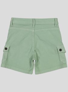 Short Fillette Cargo en Twill – Poches à Rabat