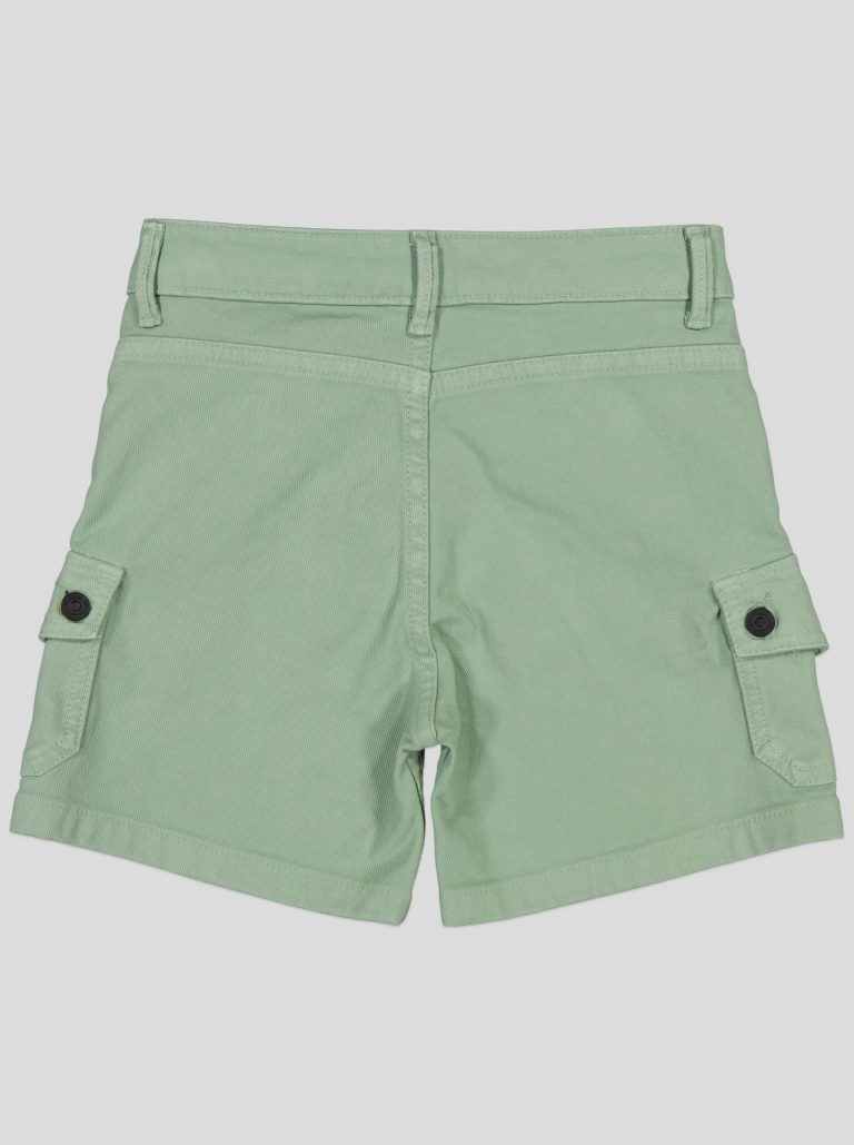 Short Fillette Cargo en Twill – Poches à Rabat