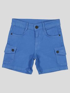Short Fillette Cargo en Twill – Poches à Rabat