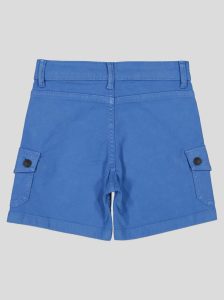 Short Fillette Cargo en Twill – Poches à Rabat
