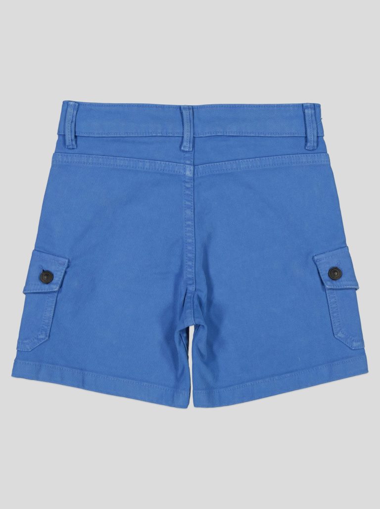 Short Fillette Cargo en Twill – Poches à Rabat