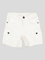 Short Fillette Cargo en Twill – Poches à Rabat – Image 2