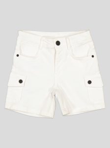 Short Fillette Cargo en Twill – Poches à Rabat