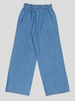 Ensemble Fillette 2 Pièces en Jean - Haut à Nœuds & Pantalon Large – Image 17