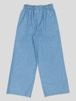 Ensemble Fillette 2 Pièces en Jean - Haut à Nœuds & Pantalon Large – Image 9