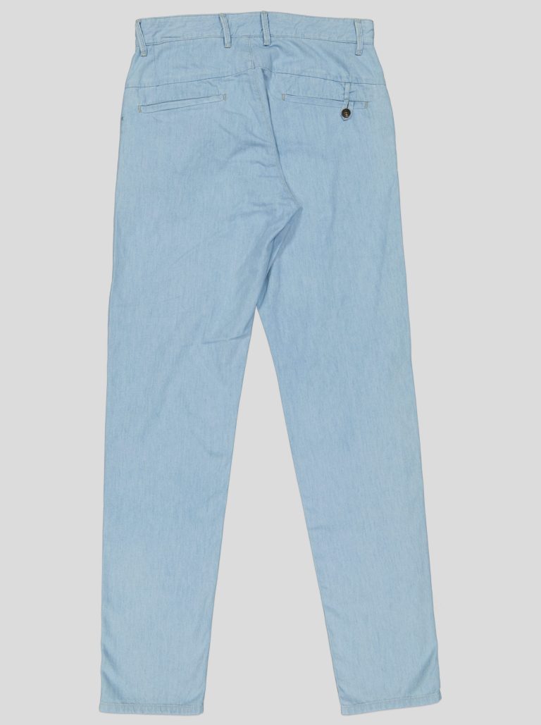 Pantalon Homme en Jean Léger - Coupe Droite White Pigeon