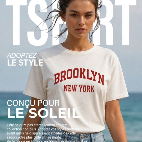 ☀️ L'été s'habille en t-shirts — et on a tout ce qu'il vous faut !
Deux collections tendance pour c